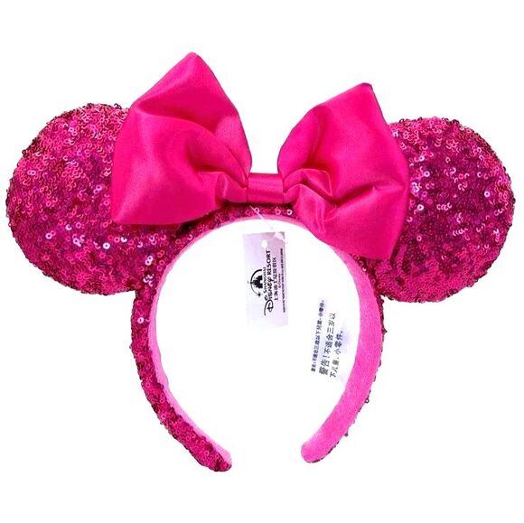 Disney Parks Minnie Ears NWT Pink Sequin Headband main image 5